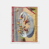 Circus Poster van de zeven Gaynells fietsen Fleece Deken (Voorkant)