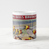 Circus Poster van de zeven Gaynells fietsen Grote Koffiekop (Voorkant)