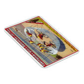 Circus Poster van de zeven Gaynells fietsen Magneet (Rechterzijde)