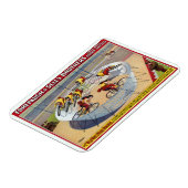 Circus Poster van de zeven Gaynells fietsen Magneet (Linkerzijde)