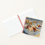 Circus Poster van de zeven Gaynells fietsen Notitieboek (Binnen)