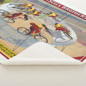 Circus Poster van de zeven Gaynells fietsen Sherpa Deken (3/4)