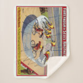 Circus Poster van de zeven Gaynells fietsen Sherpa Deken (Voorkant)