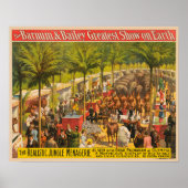  circus Poster van dieren en performers (Voorkant)