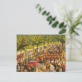  circus Poster van dieren en performers Briefkaart (Staand voorkant)
