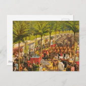  circus Poster van dieren en performers Briefkaart (Voorkant / Achterkant)