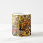  circus Poster van dieren en performers Koffiemok (Center)