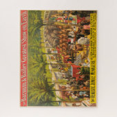 circus Poster van dieren en performers Legpuzzel (Verticaal)