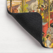  circus Poster van dieren en performers Muismat (Hoek)