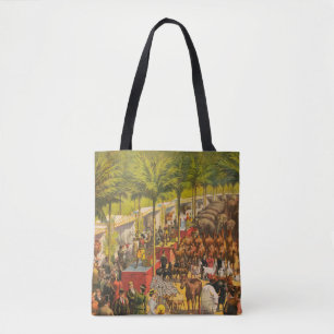 circus Poster van dieren en performers Tote Bag