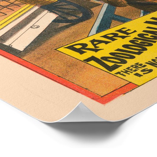 Circus Poster van Dieren tentoongesteld in een ten (Hoek)