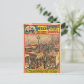 Circus Poster van Dieren tentoongesteld in een ten Briefkaart (Staand voorkant)