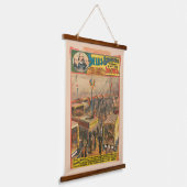 Circus Poster van Dieren tentoongesteld in een ten Hangend Wandkleed (Gebogen)