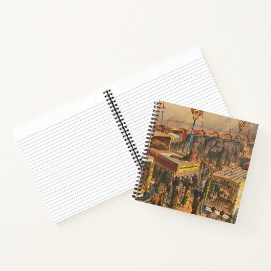 Circus Poster van Dieren tentoongesteld in een ten Notitieboek (Binnen)