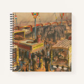 Circus Poster van Dieren tentoongesteld in een ten Notitieboek (Voorkant)