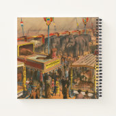 Circus Poster van Dieren tentoongesteld in een ten Notitieboek (Achterkant)