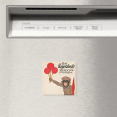 circus Poster van een aap met ballonnen Magneet (Insitu (Vaatwasser))