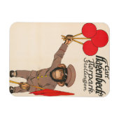  circus Poster van een aap met ballonnen Magneet (Horizontaal)