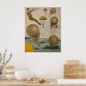 Circus Poster van een luchtballon performance (Keuken)