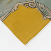 Circus Poster van een luchtballon performance Fleece Deken (Hoek)