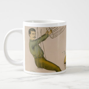 Circus Poster van een luchtballon performance Grote Koffiekop