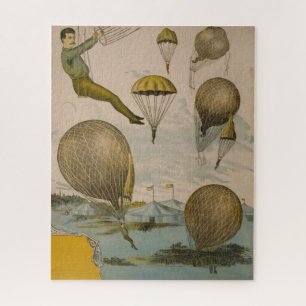 Circus Poster van een luchtballon performance Legpuzzel