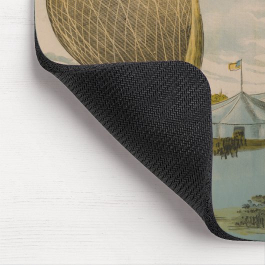 Circus Poster van een luchtballon performance Muismat (Hoek)