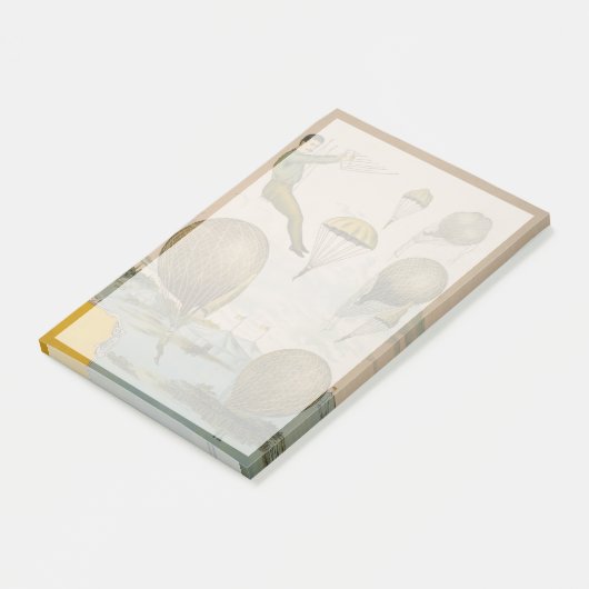 Circus Poster van een luchtballon performance Post-it® Notes (Schuin)