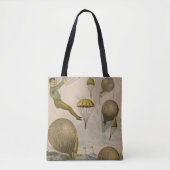 Circus Poster van een luchtballon performance Tote Bag (Voorkant)