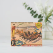  circus Poster van een Romeinse wagenrennen Briefkaart (Staand voorkant)