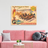  circus Poster van een Romeinse wagenrennen Canvas Afdruk (Insitu (Woonkamer))