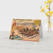  circus Poster van een Romeinse wagenrennen Kaart (Gele Bloem)