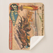 circus Poster van een Romeinse wagenrennen Sherpa Deken (Voorkant)