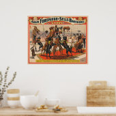 Circus Poster van grote Denen met trainer (Keuken)