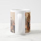 Circus Poster van grote Denen met trainer Grote Koffiekop (Achterkant)