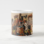 Circus Poster van grote Denen met trainer Grote Koffiekop (Voorkant)