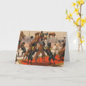 Circus Poster van grote Denen met trainer Kaart (Gele Bloem)