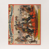 Circus Poster van grote Denen met trainer Legpuzzel (Verticaal)