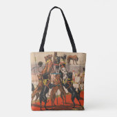 Circus Poster van grote Denen met trainer Tote Bag (Achterkant)