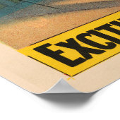 Circus Poster van jockeys op paarden springen een  (Hoek)