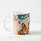 Circus Poster van Julius Seeth met zijn leeuwen Koffiemok (Links)