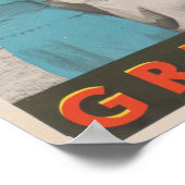 Circus Poster van mensen die de grote top betreden (Hoek)