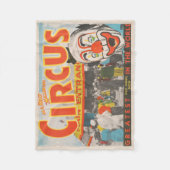 Circus Poster van mensen die de grote top betreden Fleece Deken (Voorkant)