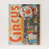 Circus Poster van mensen die de grote top betreden Legpuzzel (Verticaal)