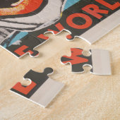 Circus Poster van mensen die de grote top betreden Legpuzzel (Zijkant)