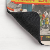 Circus Poster van mensen die de grote top betreden Muismat (Hoek)