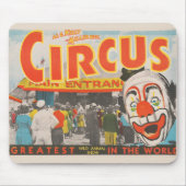 Circus Poster van mensen die de grote top betreden Muismat (Voorkant)