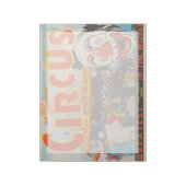 Circus Poster van mensen die de grote top betreden Notitieblok (Linkerzijde)