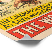 Circus Poster van mensen in kostuums die optreden (Hoek)