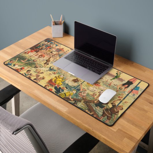 Circus Poster van mensen in kostuums die optreden Bureaumat (Kantoor 2)